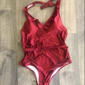 Cupshe wine colored one piece